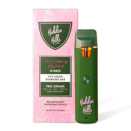 Hidden Hills Nigh Night Blend White Gummy Ztarburst THC-A + D9 + THC-P Disposable (2grams)