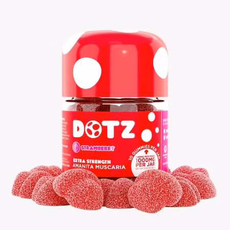 Dotz Amanita Muscaria Gummies - Strawberry 1000mg